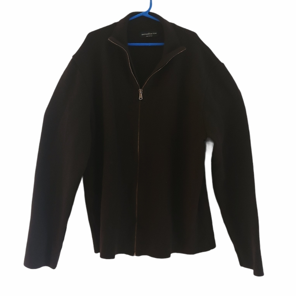 METROPOLITAN VIEW MEN'S MERINO WOOL SWEATER SIZE L